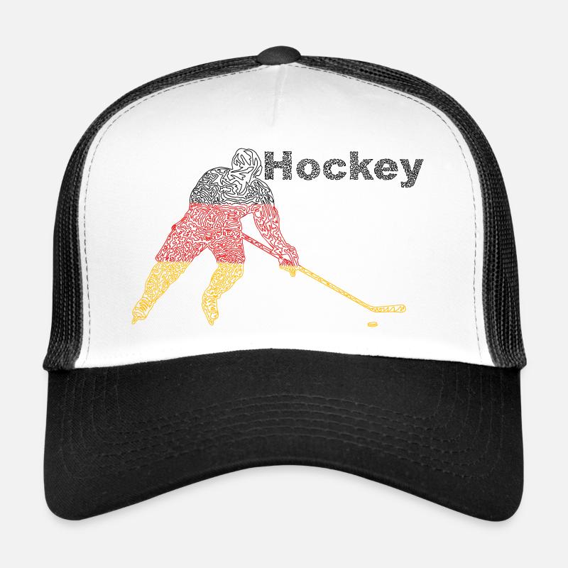 Flaggenfarben Eishockey Silhouette Trucker Cap