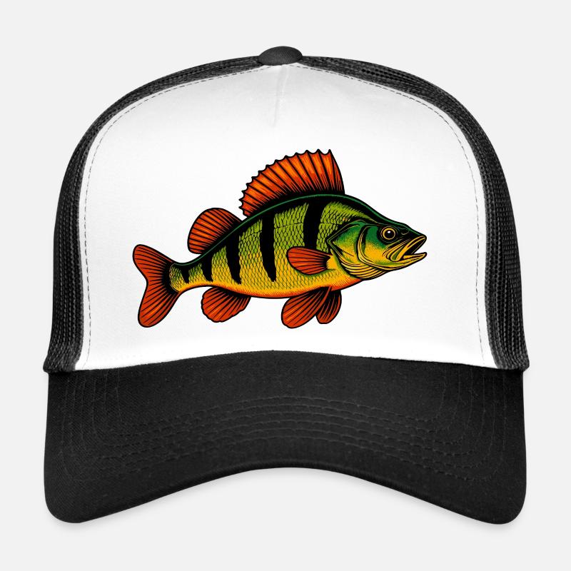 Perch Perch Perch Perch Fishing Perch Perch Perch Trucker Cap