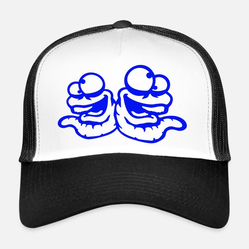 Worms Laughing Duo Crazy Squinting Silly Team Trucker Cap