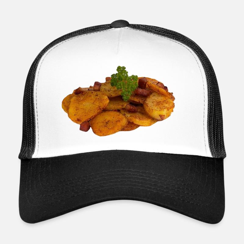 Knusprige Braties - Trucker Cap - Weiß/Schwarz