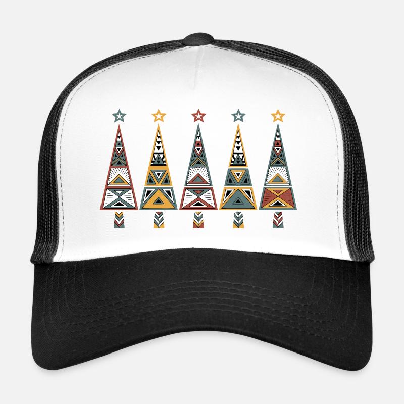 Afrika-Weihnachtsbaum - Trucker Cap - Weiß/Schwarz