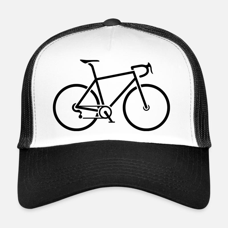 Rennrad - Trucker Cap - Weiß/Schwarz