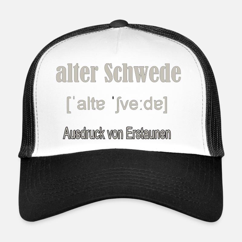 Alter Schwede  - Trucker Cap - Weiß/Schwarz