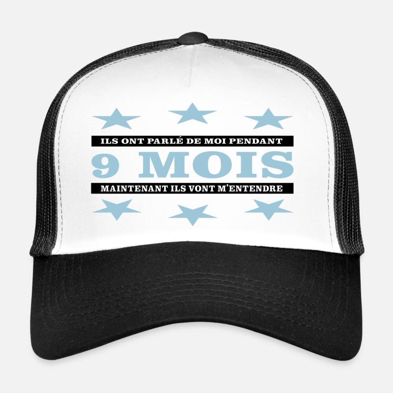 9 Monate - Trucker Cap - Weiß/Schwarz