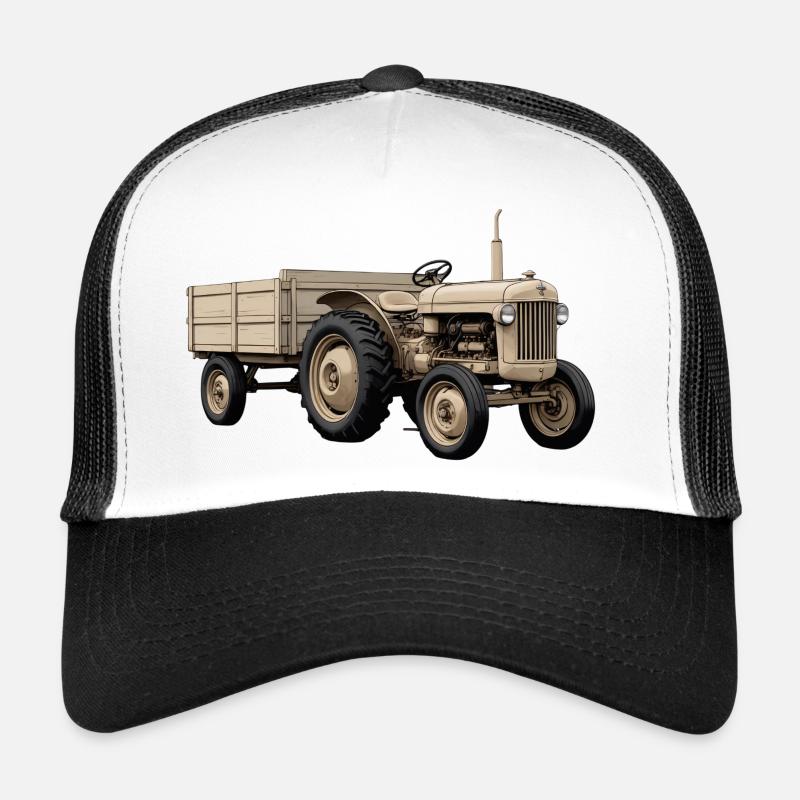 Travaux de terrain sur tracteurs anciens Casquette trucker 