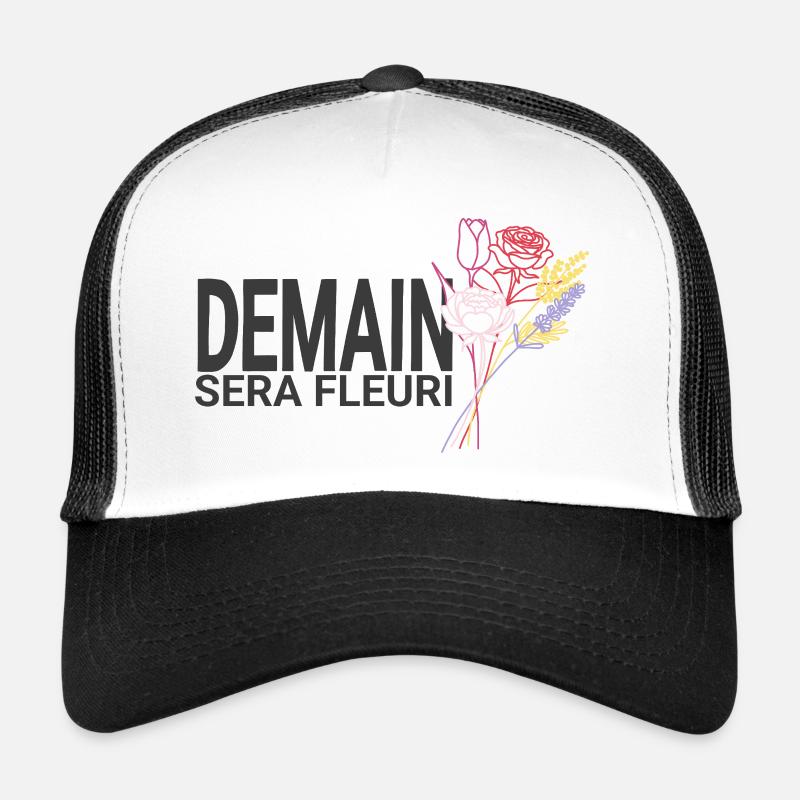 Demain Sera Fleuri – Ligne Florale Casquette trucker 