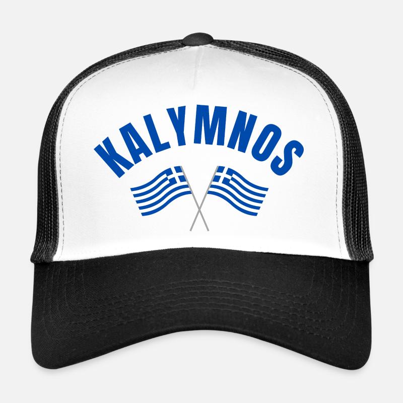 Drapeaux grecs de Kalymnos Casquette trucker 