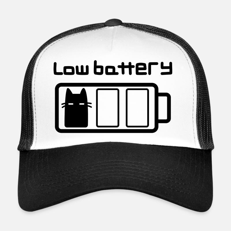 Katze mit wenig Batterie Trucker Cap