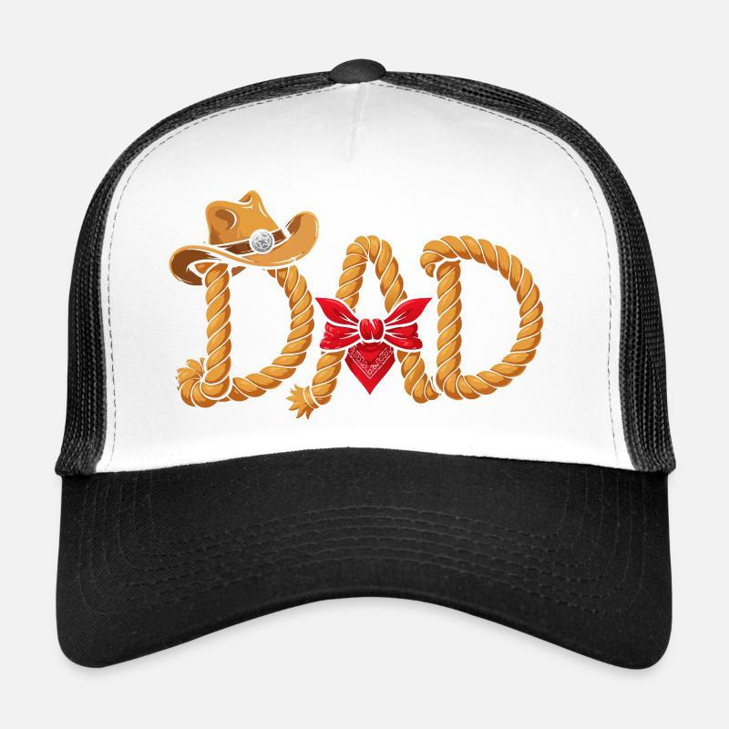 Meilleur design de corde western Daddy Cowboy Casquette trucker 