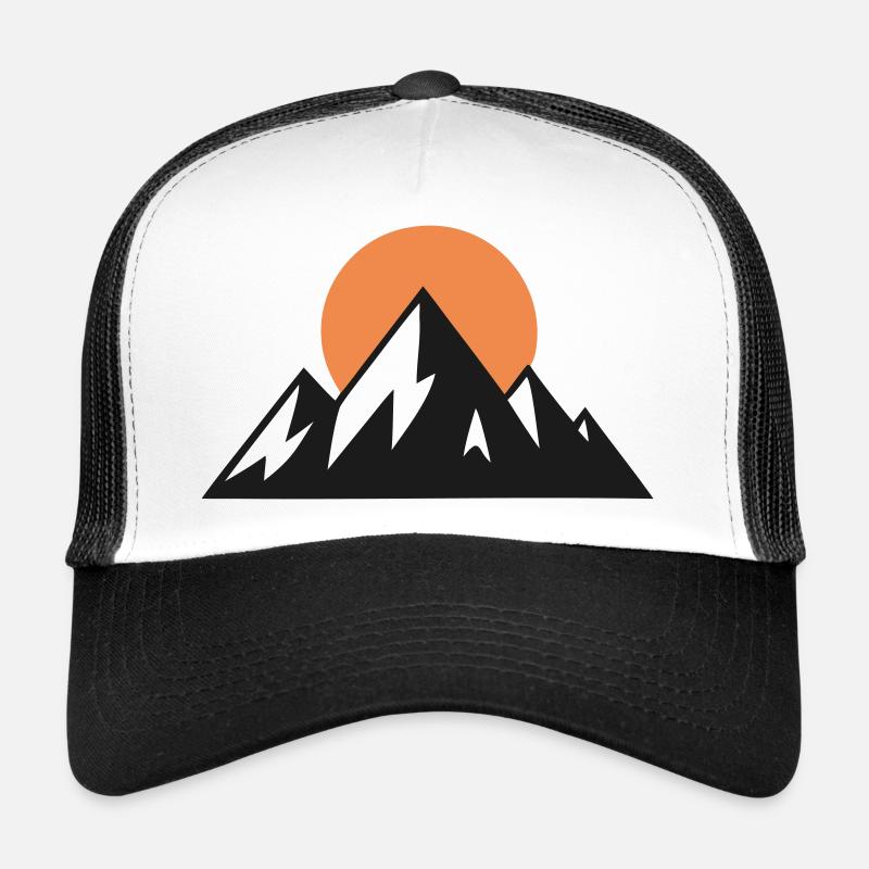 Berge Sonne Alpen Panorama Trucker Cap