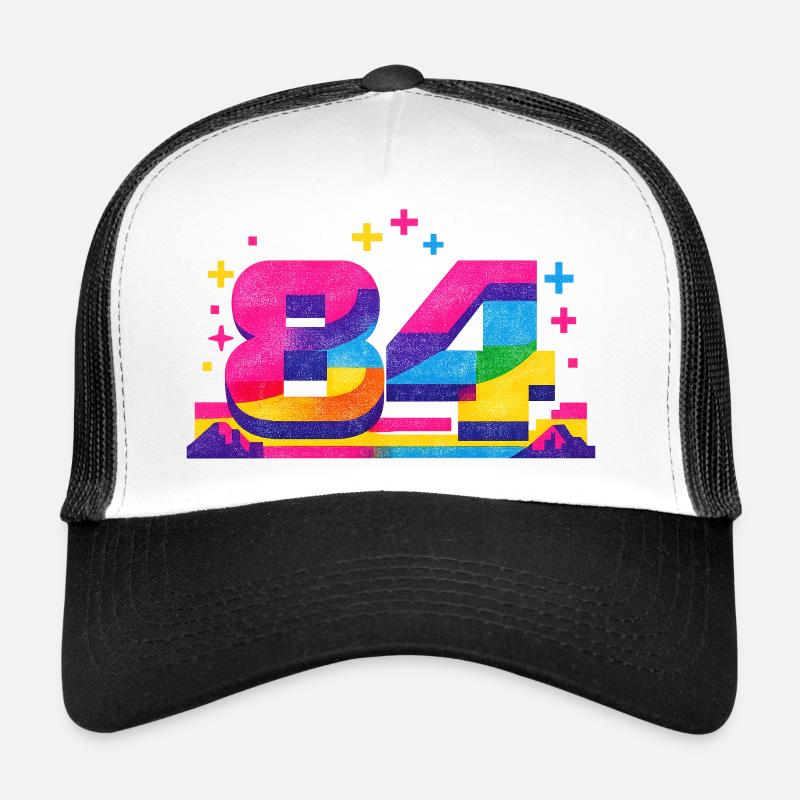 numero_84 - Trucker Cap - Weiß/Schwarz