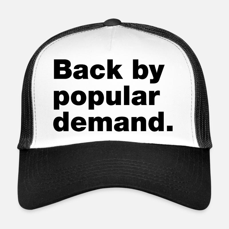 Back by popular demand - Trucker Cap - white/black