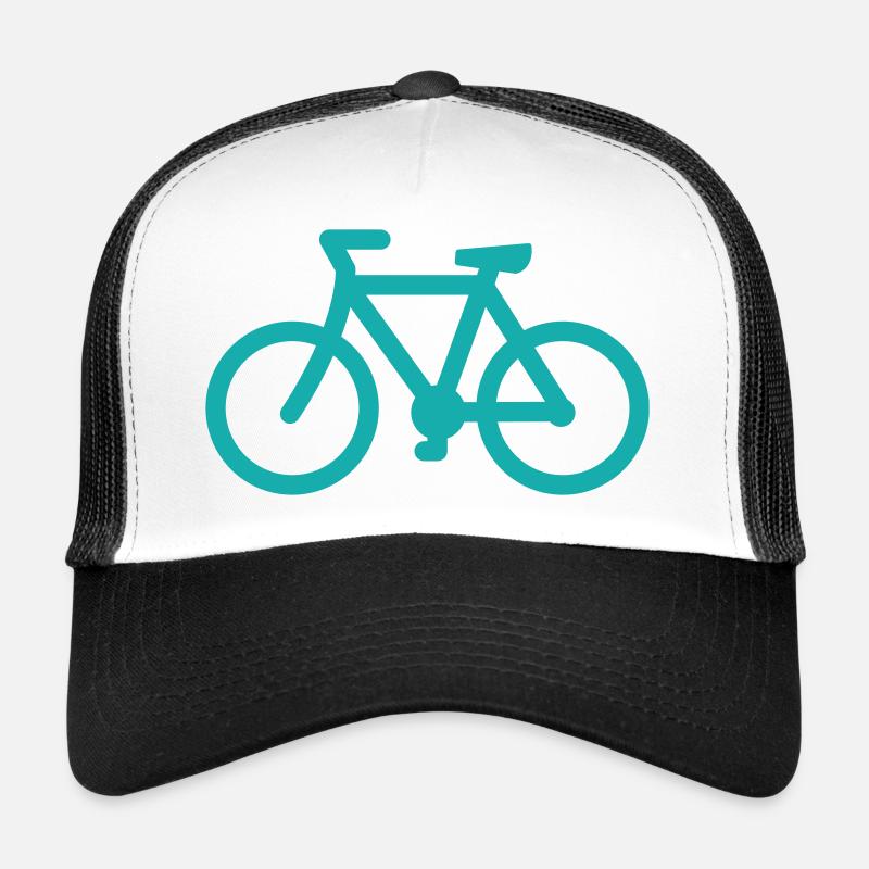 bike - Trucker Cap - Weiß/Schwarz