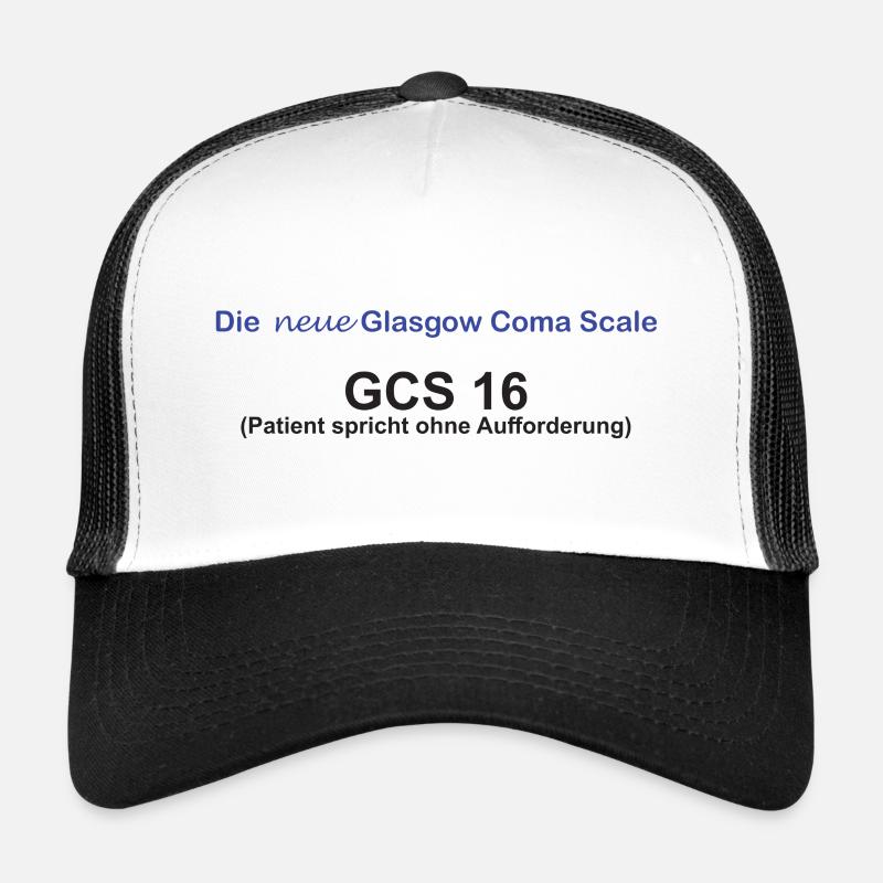 Die neue Glasgow Coma Scale - Trucker Cap - Weiß/Schwarz