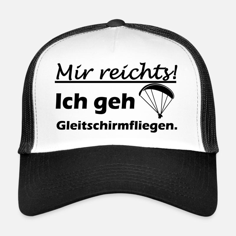 Gleitschirmfliegen Geschenk - Trucker Cap - Weiß/Schwarz