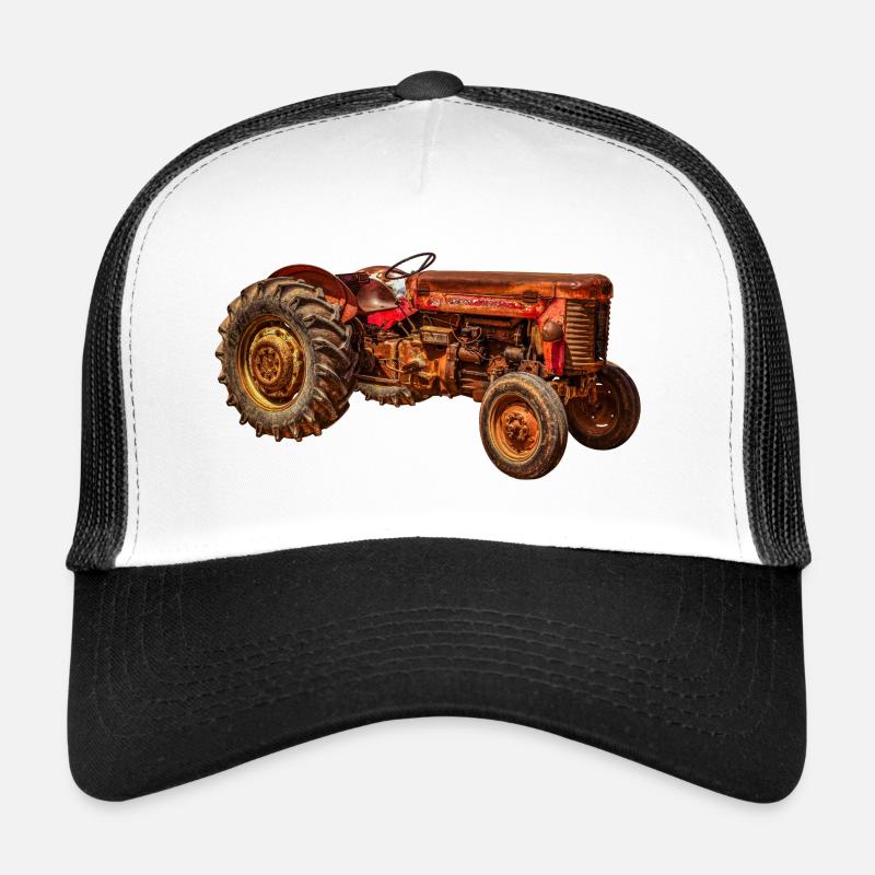 roter Traktor Oldtimer Trucker Cap