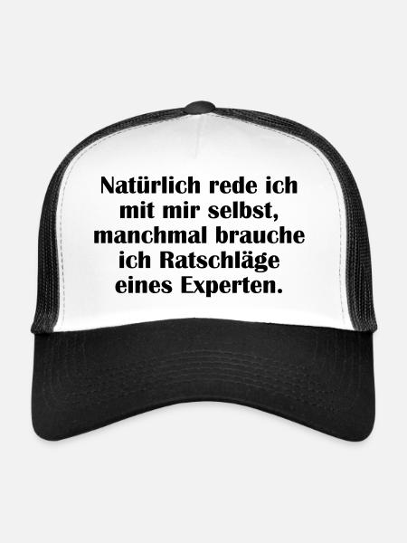 expert - Trucker Cap - white/black - Front