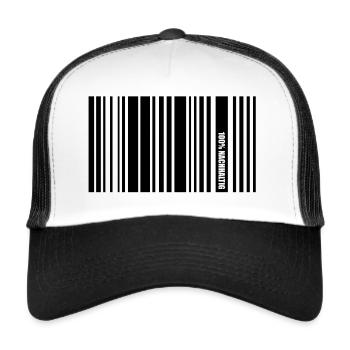 100% nachhaltig - Trucker Cap - Weiß/Schwarz - Vorne