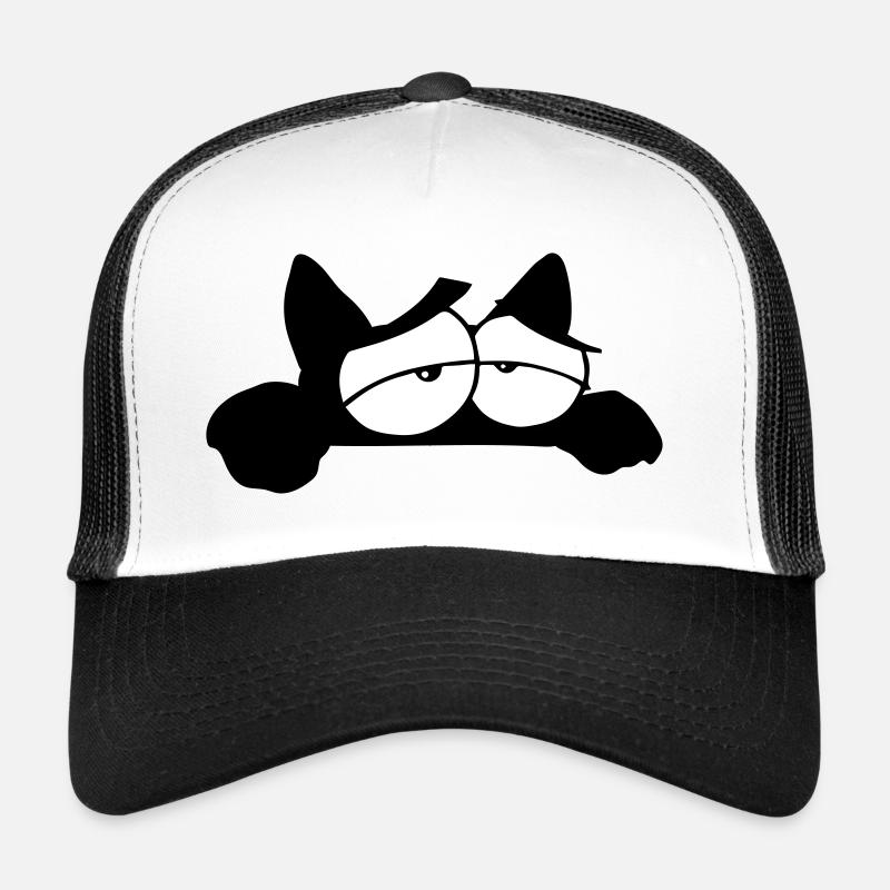 Black Cat 11 cat Trucker Cap