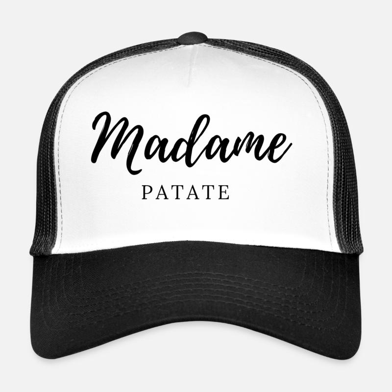 Frau Kartoffel - Trucker Cap - Weiß/Schwarz