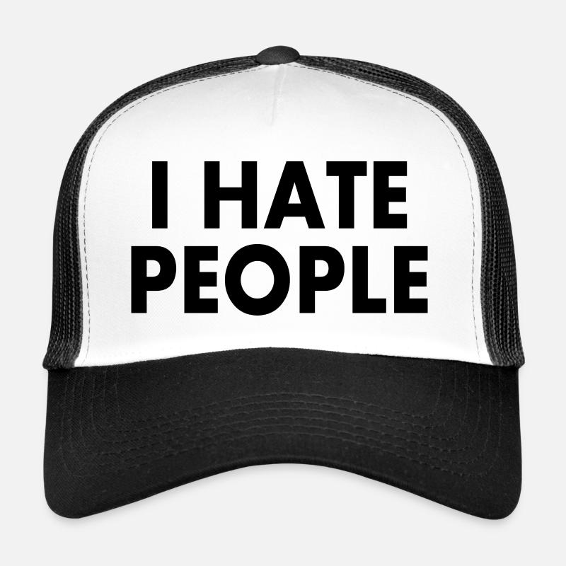 I hate people Casquette trucker 