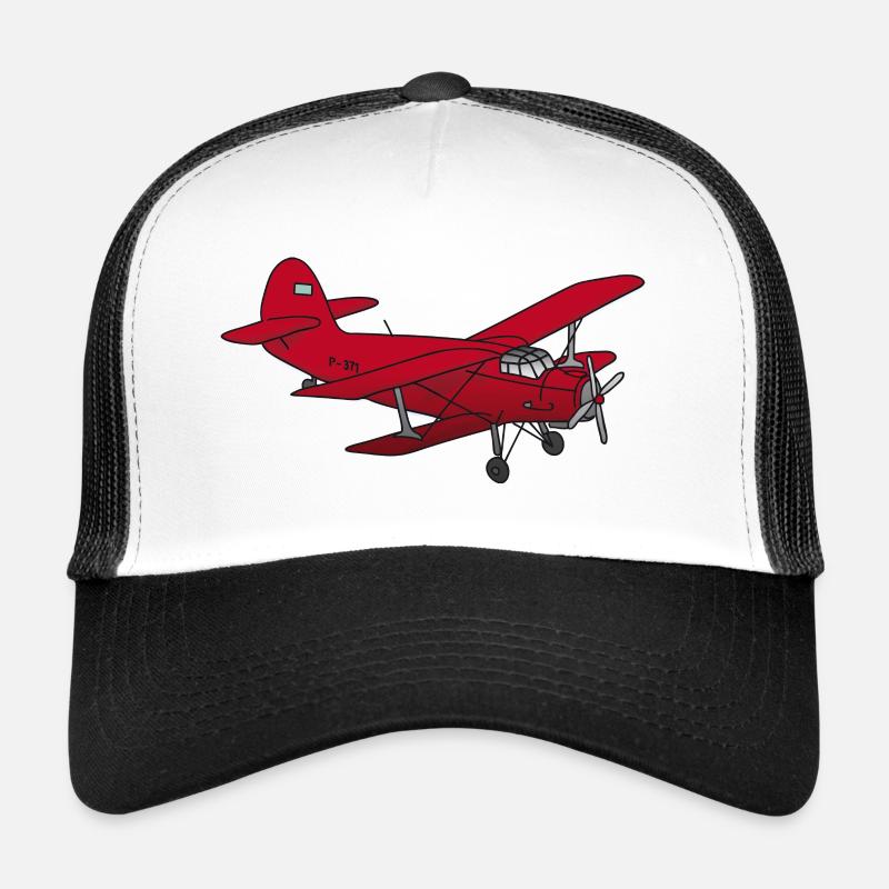 Red biplane Trucker Cap