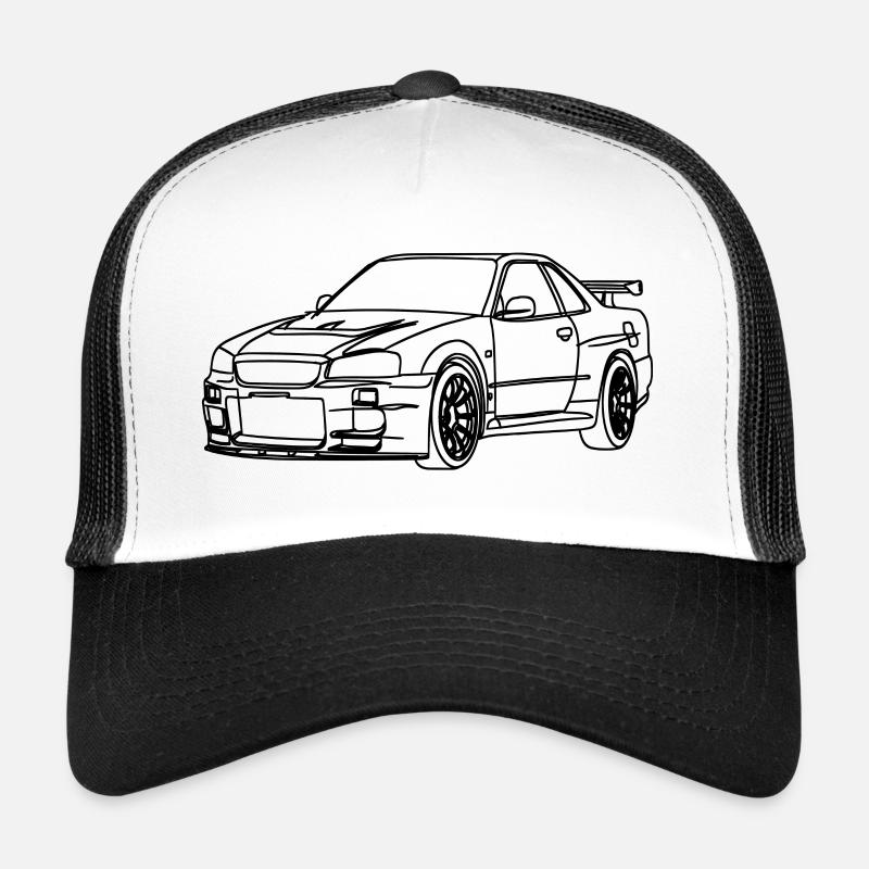 Schnelles Auto Rennwagen Trucker Cap