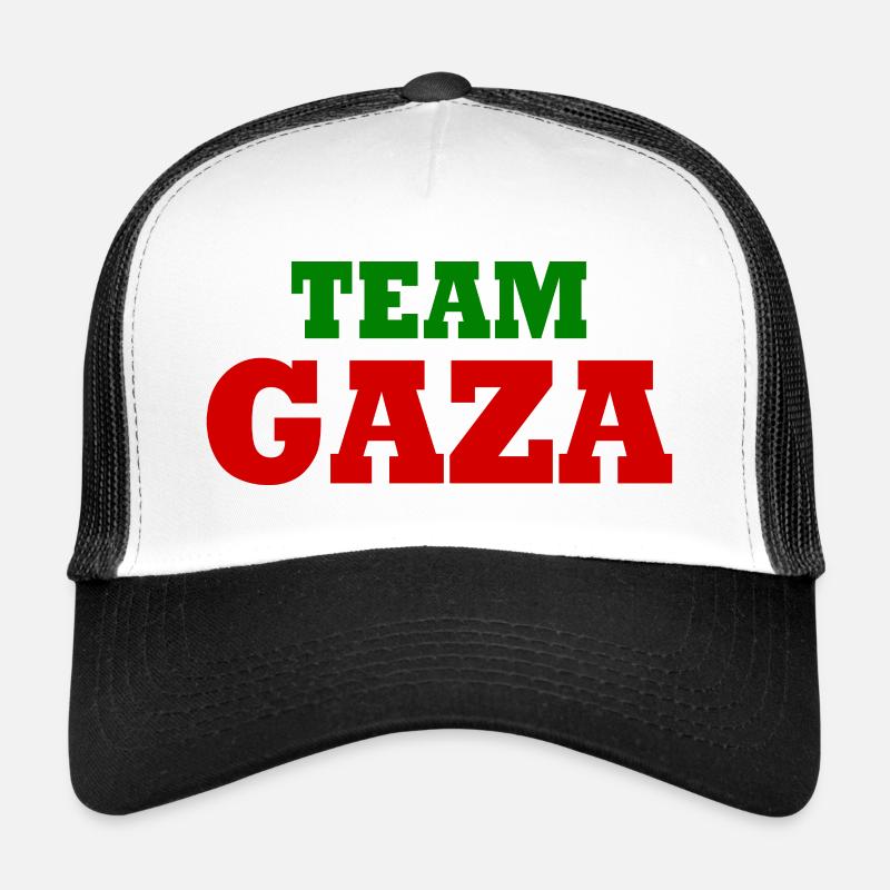 Team gaza - Trucker Cap - white/black