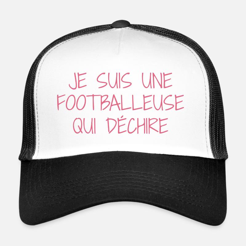Ich bin ein rockiger Fußballer Trucker Cap