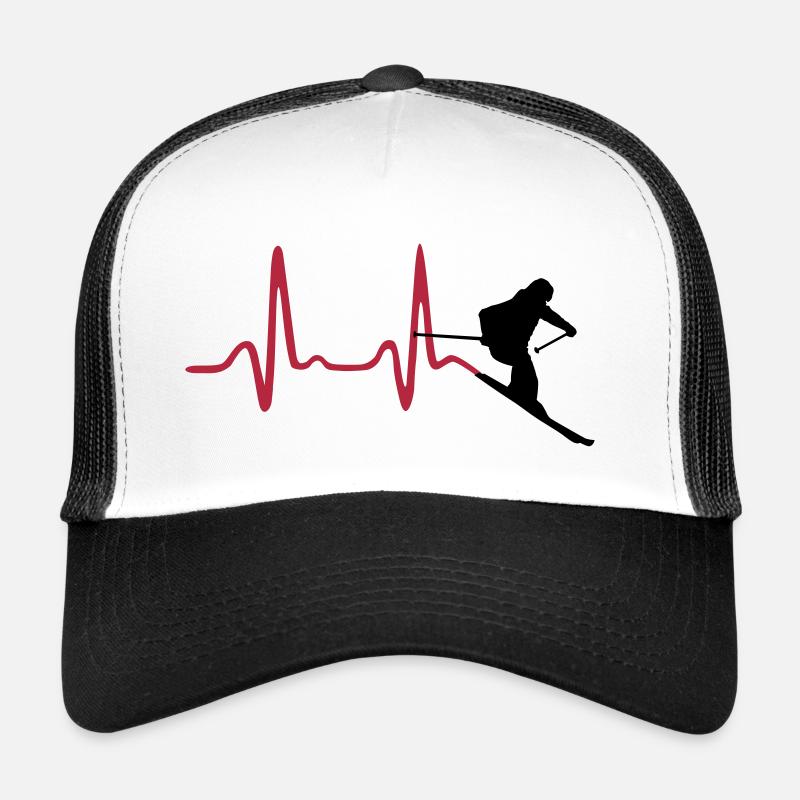 Skier & Heartbeat, Skiing Casquette trucker 