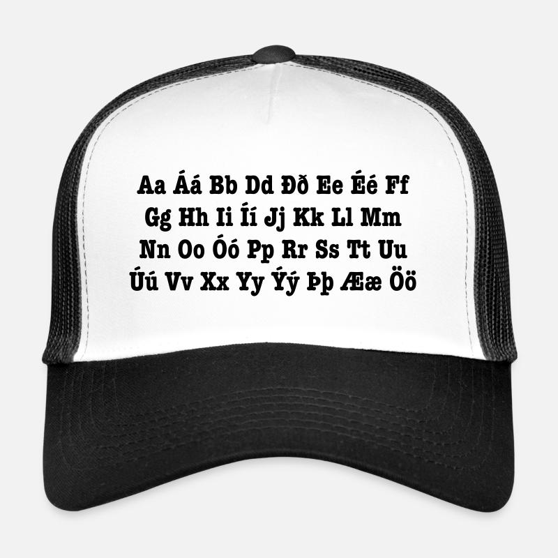 Icelandic Alphabet [Íslenska Stafrófið] Trucker Cap