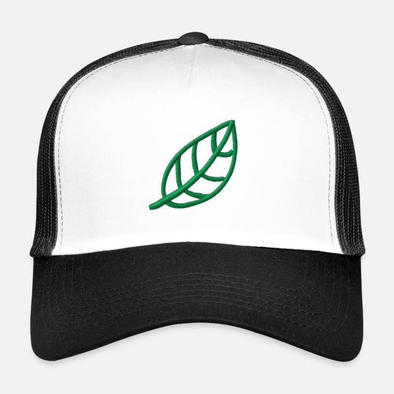 Leaf embroidered Trucker Cap
