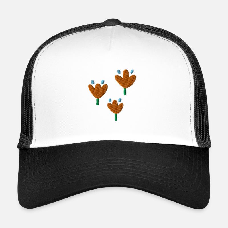 Tulips embroidered Trucker Cap