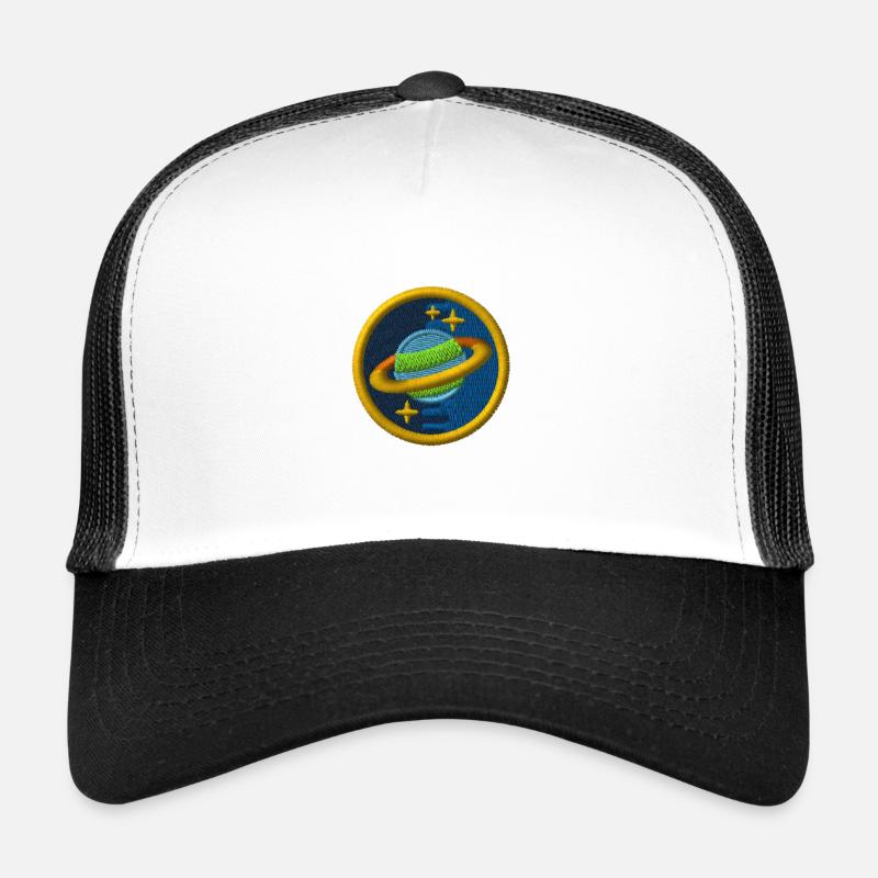 Saturn - Trucker Cap - Weiß/Schwarz