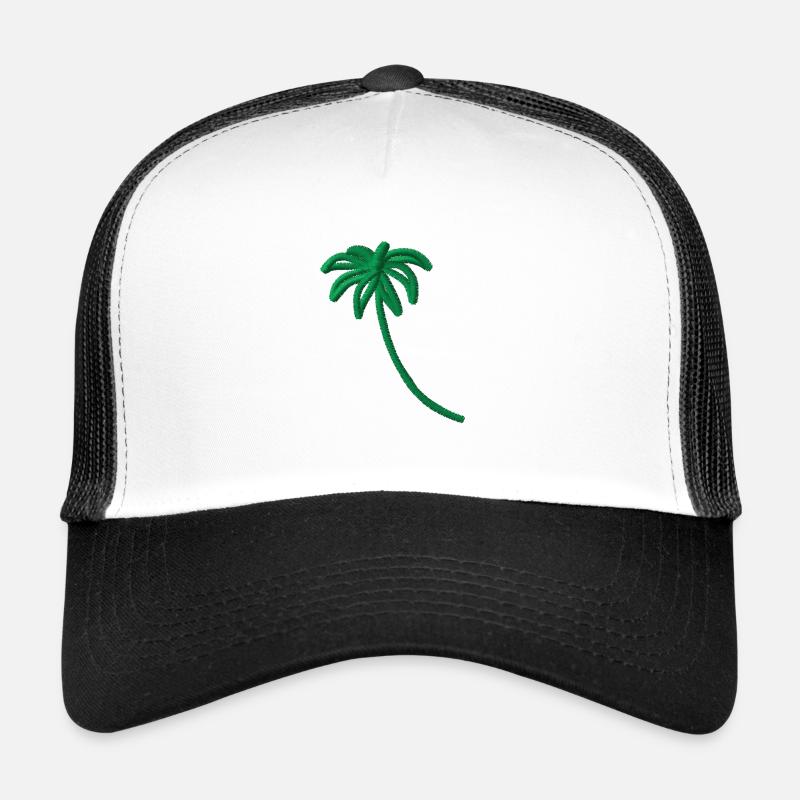 Palmier brodé Casquette trucker 