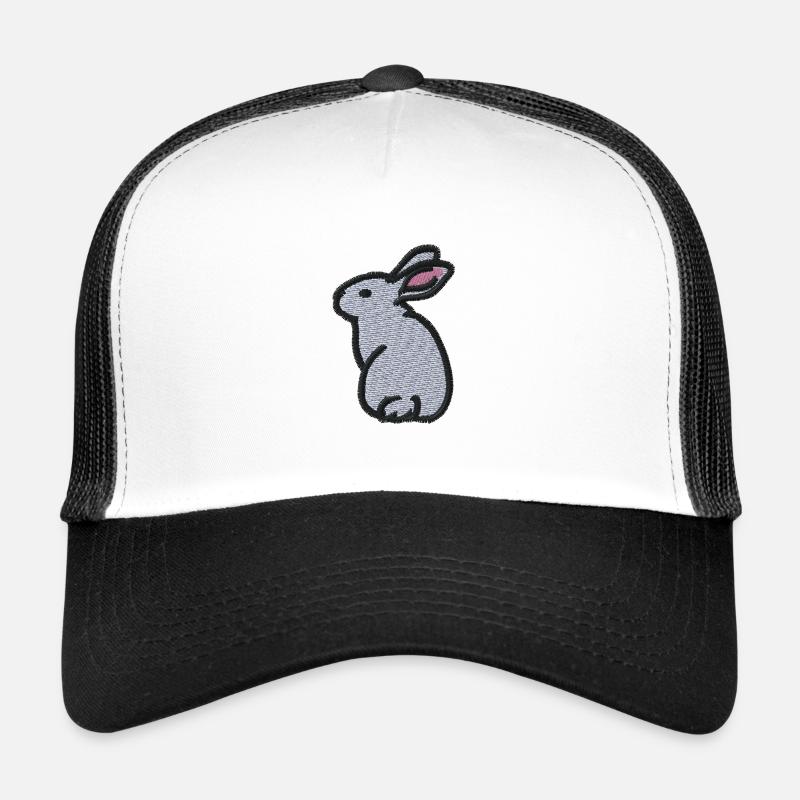 Lapin brodé Casquette trucker 