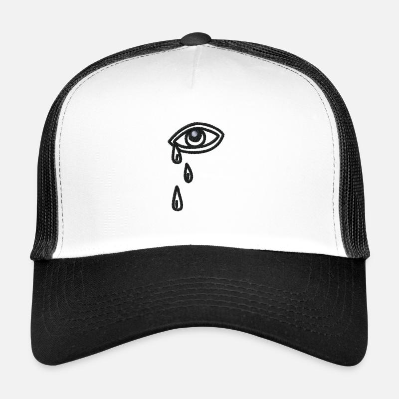 Crying eye - Trucker Cap - white/black