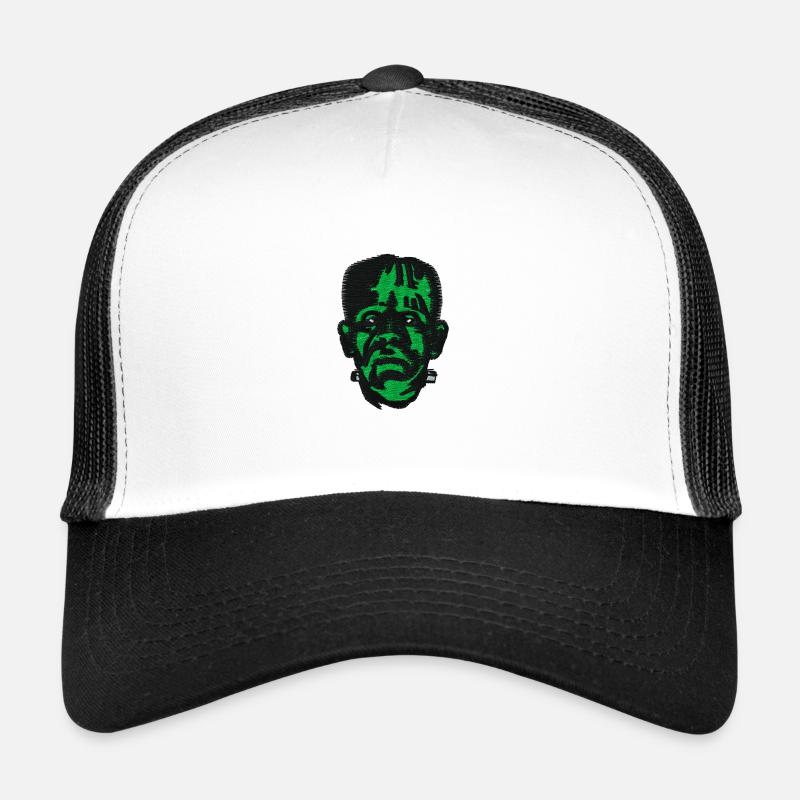 Universal Monsters Frankenstein Embroidery Design Trucker Cap