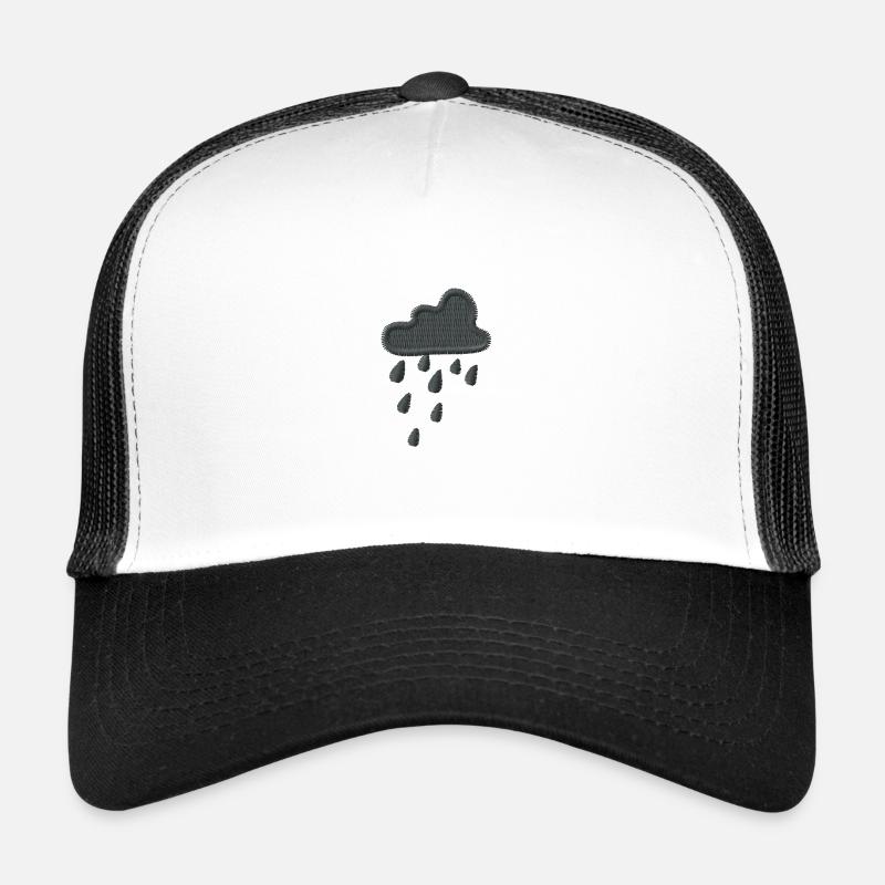 Rain Cloud Embroidered Trucker Cap