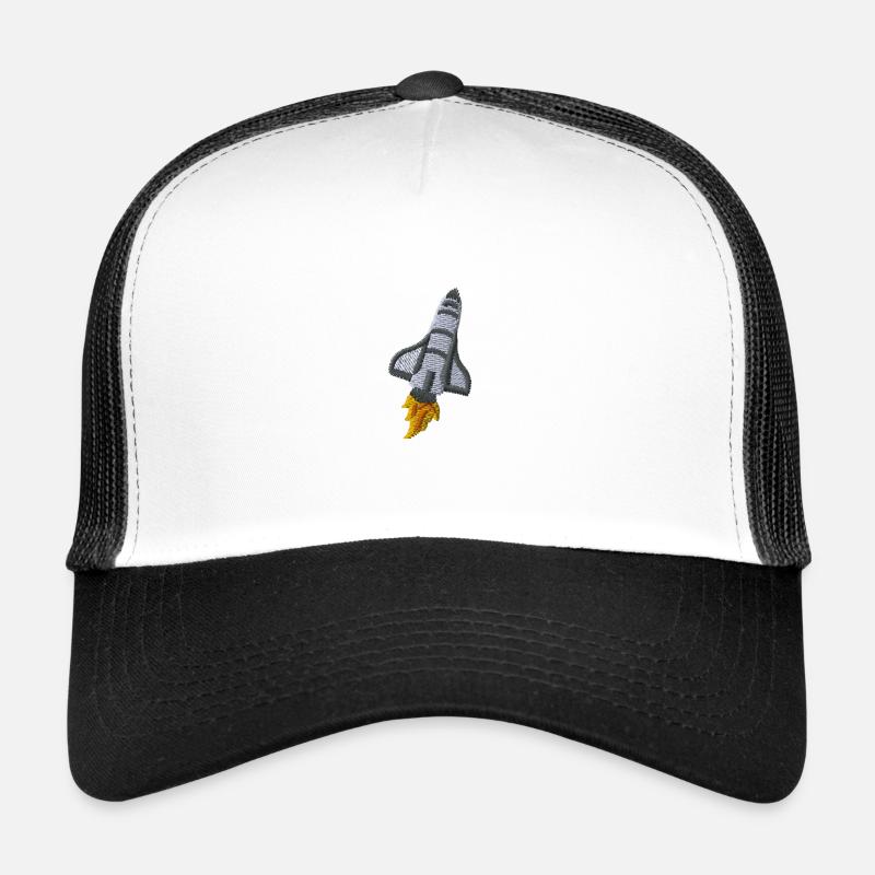 Space shuttle - Trucker Cap - Weiß/Schwarz