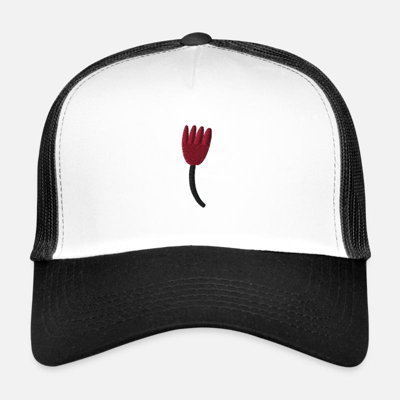 Tulipe brodée Casquette trucker 
