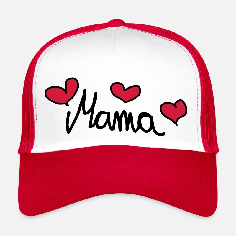 Mama - Süßes Design mit Herzen Trucker Cap