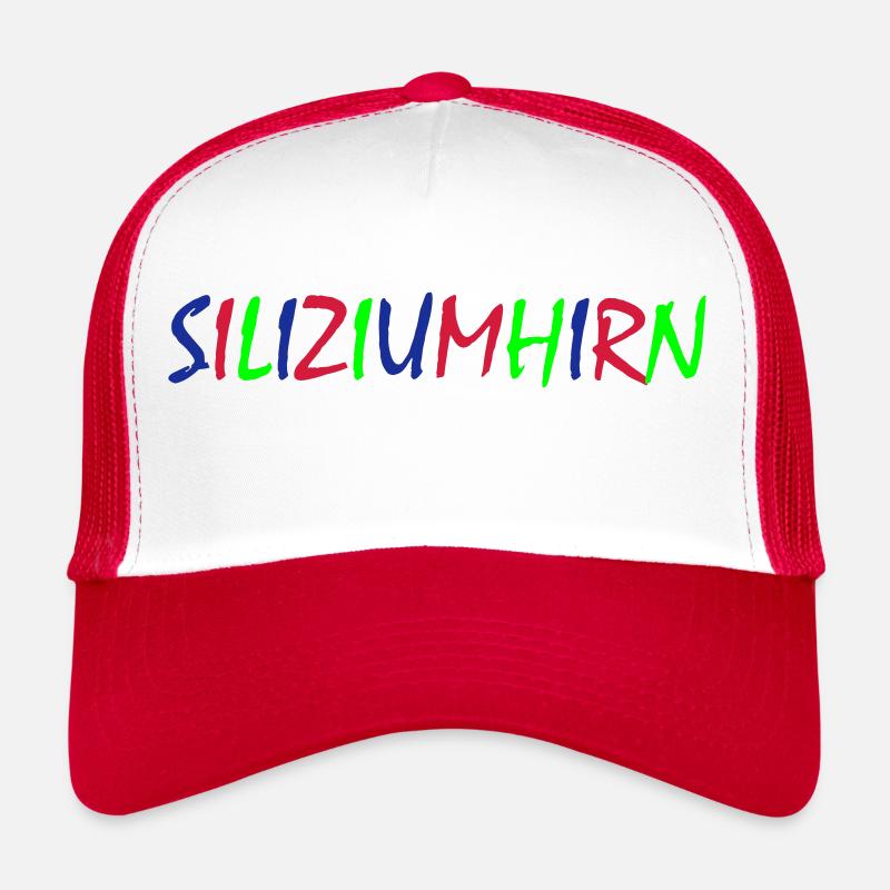 Silizium Hirn – Bunte Typografie Trucker Cap