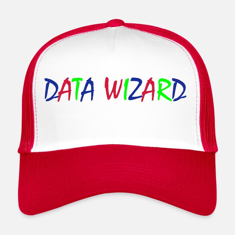 Data Wizard – Typographie colorée Casquette trucker 