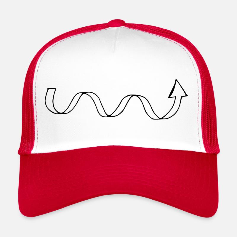 Arrow Snake Arrows Shape Symbol Vector Trucker Cap