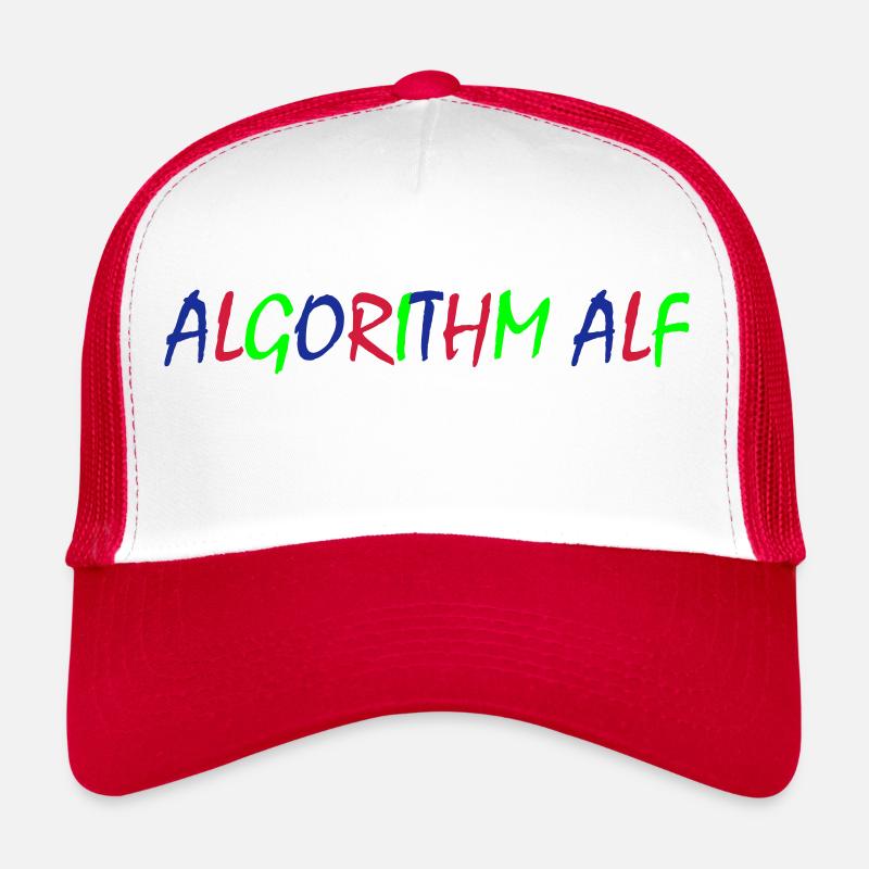 Algorithm Alf – Bunte Typografie Trucker Cap