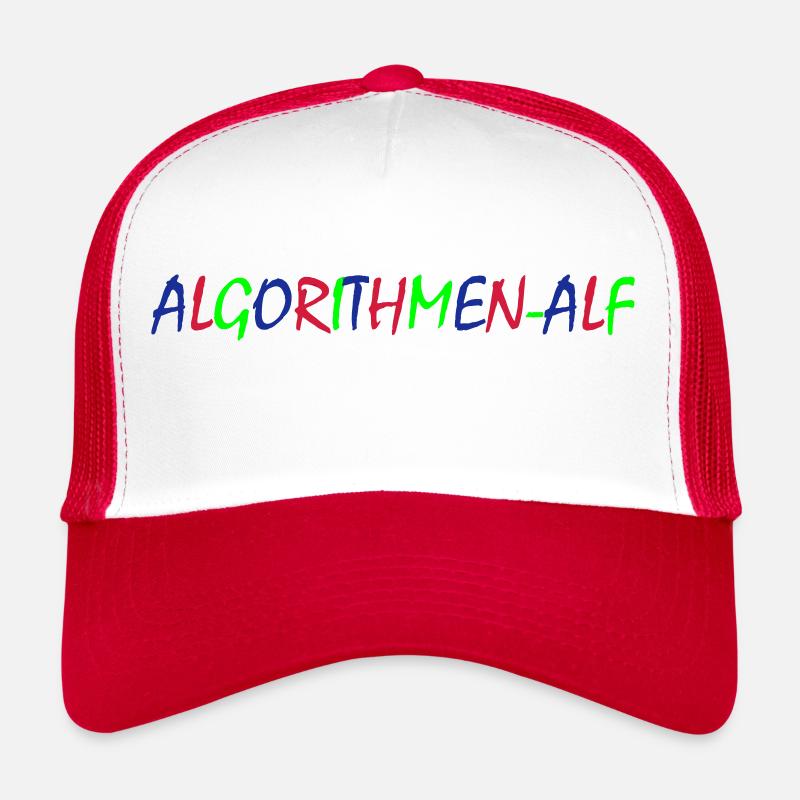 Algorithmen Alf – Bunte Typografie Trucker Cap