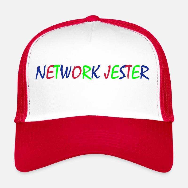 Network Jester – Typographie colorée Casquette trucker 