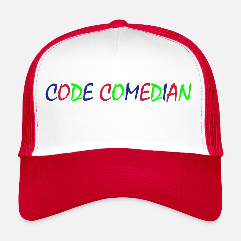 Code Comedian – Typographie couleur Casquette trucker 