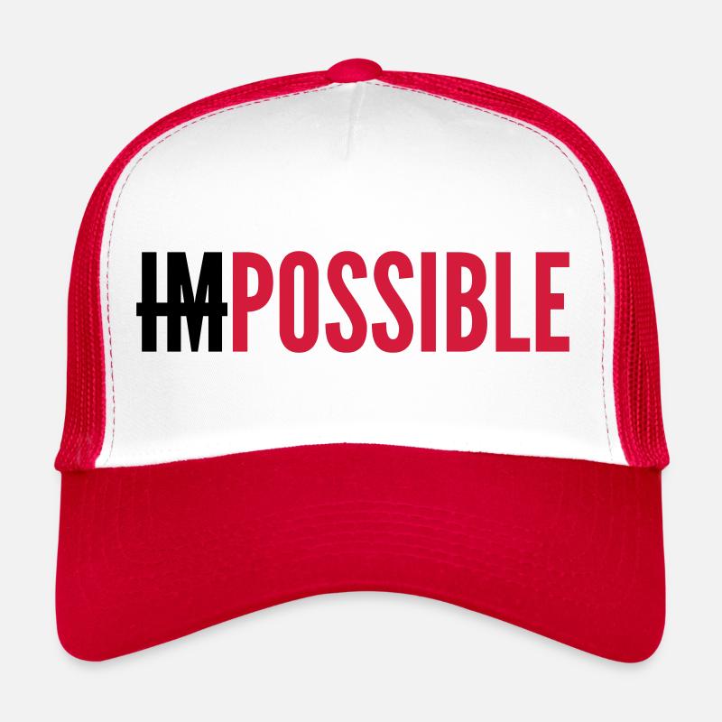 IMPOSSIBLE - POSSIBLE - Couleurs modifiables. Casquette trucker 